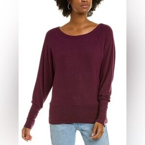 MICHAEL STARS Size L EUC Lightweight Knit in Eggplant